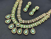 Kundan Polki Bridal Necklace Set | 925 Silver Wedding Jewelry
