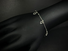 Whispering Leaf – 925 Silver Charm Bracelet