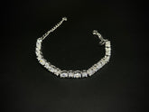 Celeste Spark – 925 Silver Oval & Round Tennis Bracelet