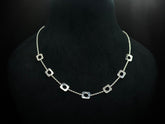 Hexora Geometric Charm 925 Silver Necklace