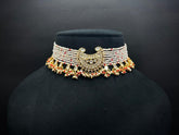 925 Silver Rajvanshi Pearl Kundan Jadau Choker Necklace Set