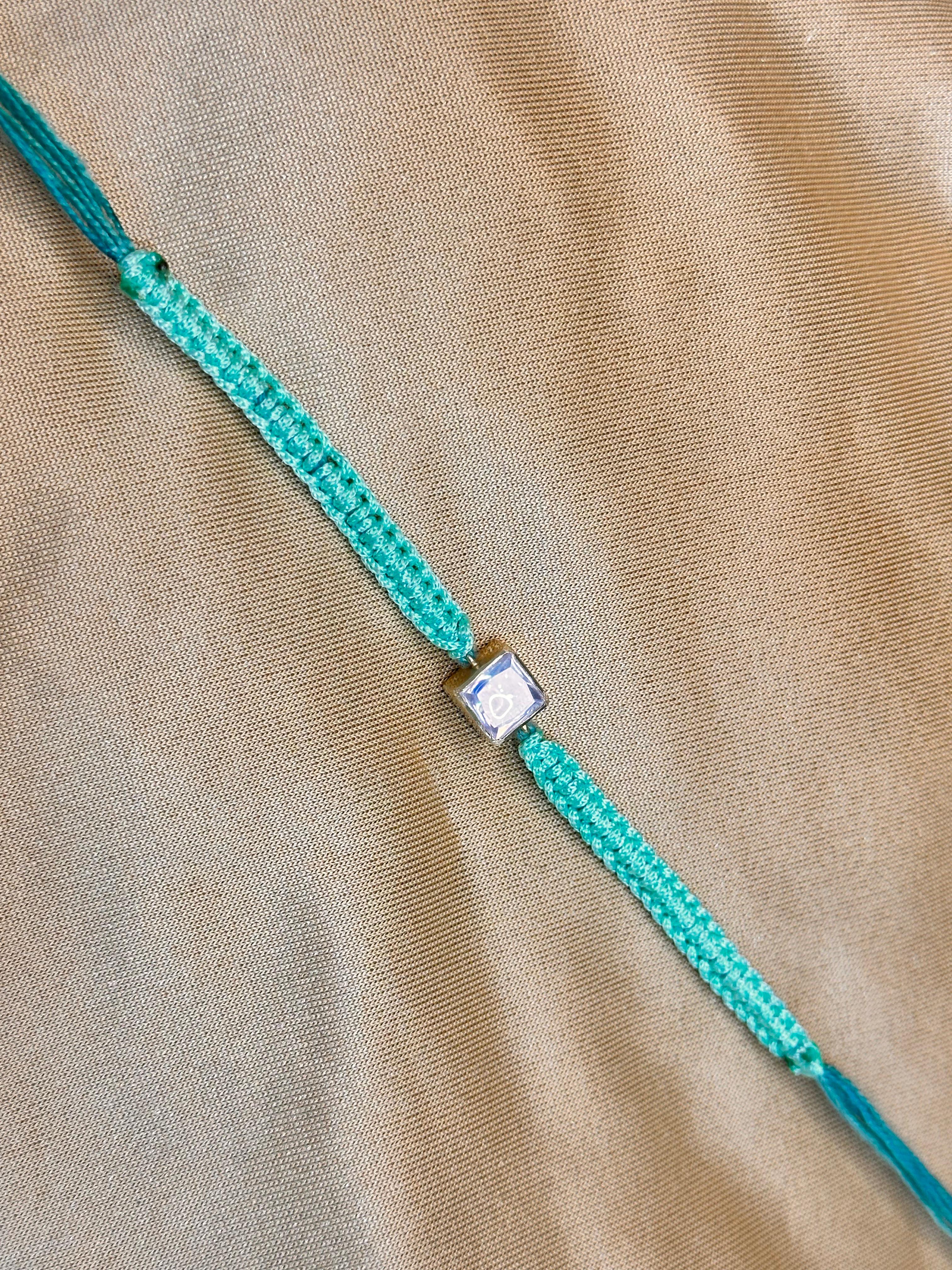 925 Silver Kundan Rakhi