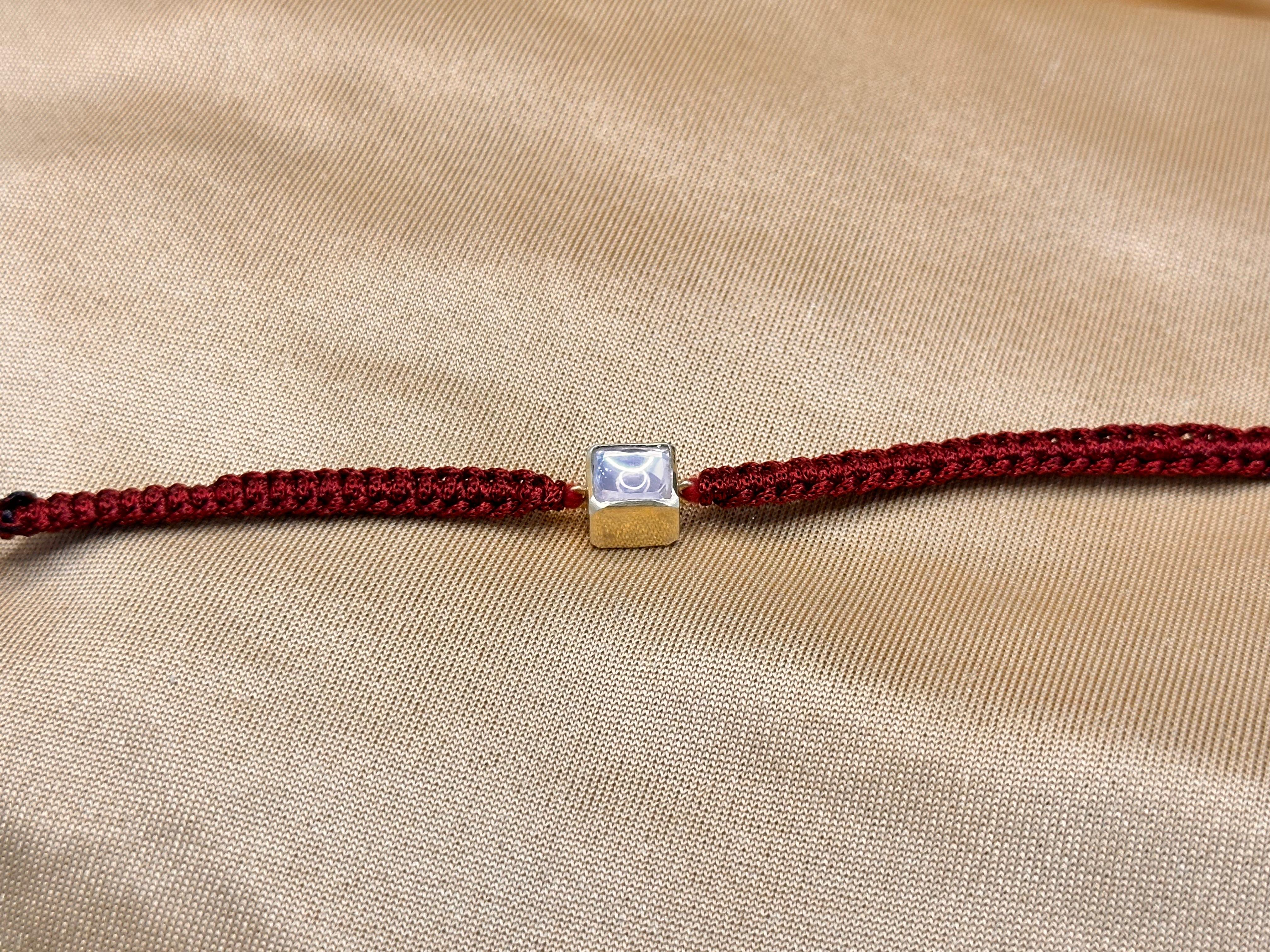 925 Silver Kundan Rakhi