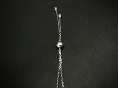 Infinity Orbit – 925 Silver White Gold Plated Adjustable Bracelet