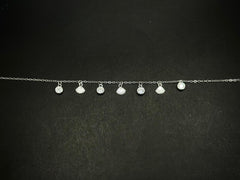 Ocean Whisper – 925 Silver White Gold Shell Charm Bracelet