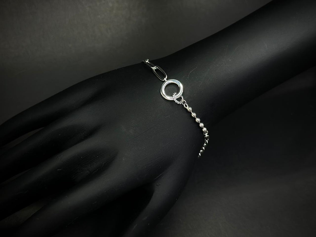 Infinity Loop – 925 Silver Multi Chain Bracelet