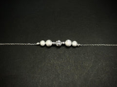 Lustre Bead – 925 Silver Textured Bead Bracelet