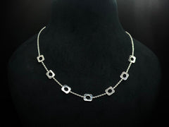 Hexora Geometric Charm 925 Silver Necklace