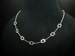Hexora Geometric Charm 925 Silver Necklace