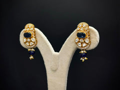 Neel Viraasat – 925 Silver Moissanite Polki Necklace Set