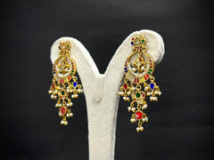 Rang Tarang – 925 Silver Multicolour Kundan Jadau Necklace Set