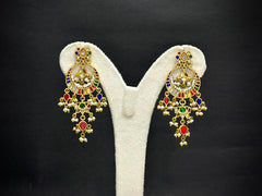 Rang Tarang – 925 Silver Multicolour Kundan Jadau Necklace Set