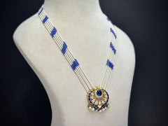 Neel Chandrika – 925 Silver Kundan Polki Pearl Necklace Set