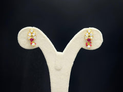 Rakt Chandrika – 925 Silver Kundan Polki Pearl Necklace Set